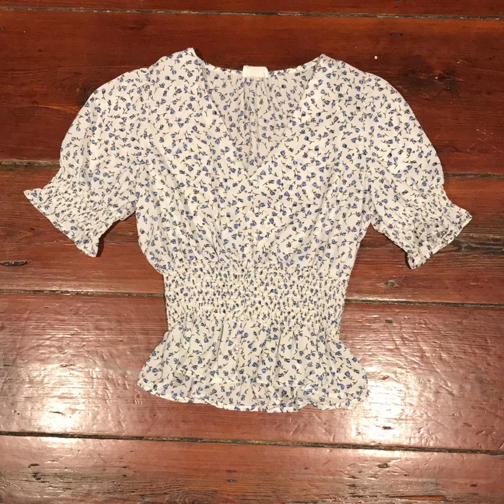 Marshall’s (Sienna Sky) Puff-Sleeve Floral Blouse